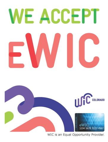 We Accept eWIC