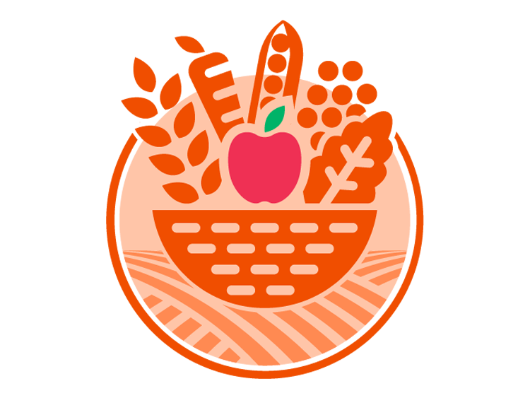 Nutrition and Family Health division logo depicting a basket of food