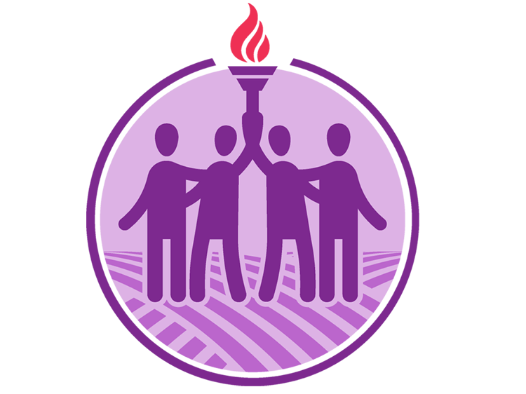 Strategic Health Initiatives division icon depicting a group of people holding a torch